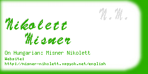 nikolett misner business card